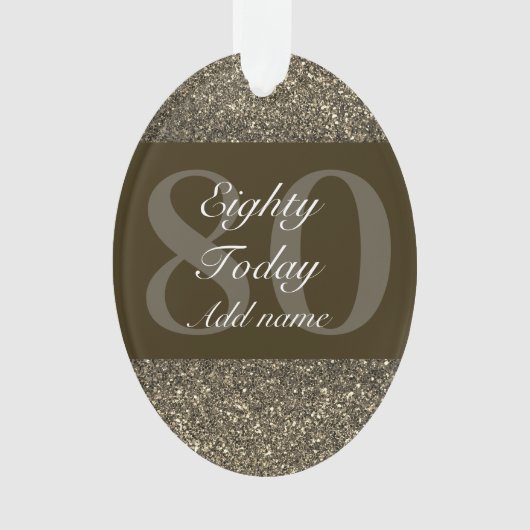 Speciaal gepersonaliseerd verjaardagscadeau orname ornament (voorkant)