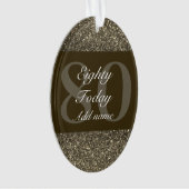 Speciaal gepersonaliseerd verjaardagscadeau orname ornament (voorkant)