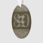 Speciaal gepersonaliseerd verjaardagscadeau orname ornament (voorkant)