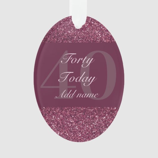 Speciaal gepersonaliseerd verjaardagscadeau orname ornament (voorkant)