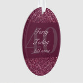 Speciaal gepersonaliseerd verjaardagscadeau orname ornament (voorkant)