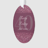 Speciaal gepersonaliseerd verjaardagscadeau orname ornament (voorkant)