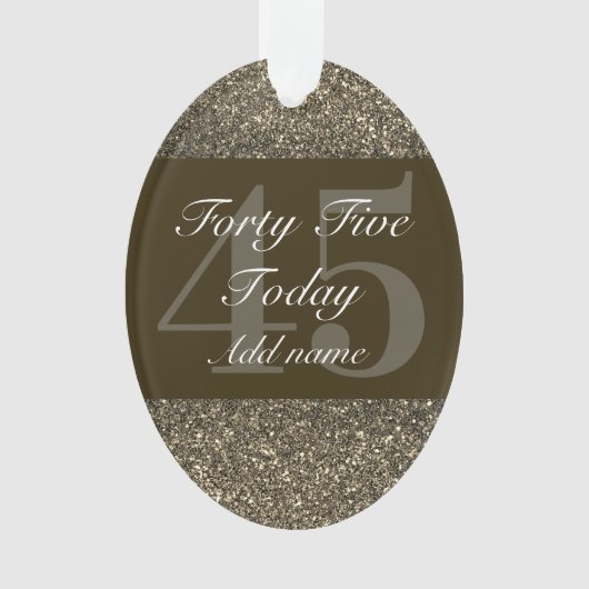 Speciaal gepersonaliseerd verjaardagscadeau orname ornament (voorkant)