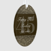 Speciaal gepersonaliseerd verjaardagscadeau orname ornament (voorkant)