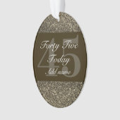 Speciaal gepersonaliseerd verjaardagscadeau orname ornament (voorkant)