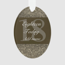 Speciaal gepersonaliseerd verjaardagscadeau orname ornament