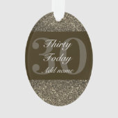 Speciaal gepersonaliseerd verjaardagscadeau orname ornament (voorkant)