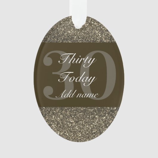 Speciaal gepersonaliseerd verjaardagscadeau orname ornament (voorkant)