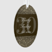 Speciaal gepersonaliseerd verjaardagscadeau orname ornament (voorkant)