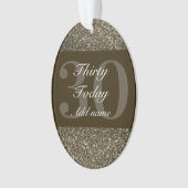 Speciaal gepersonaliseerd verjaardagscadeau orname ornament (voorkant)