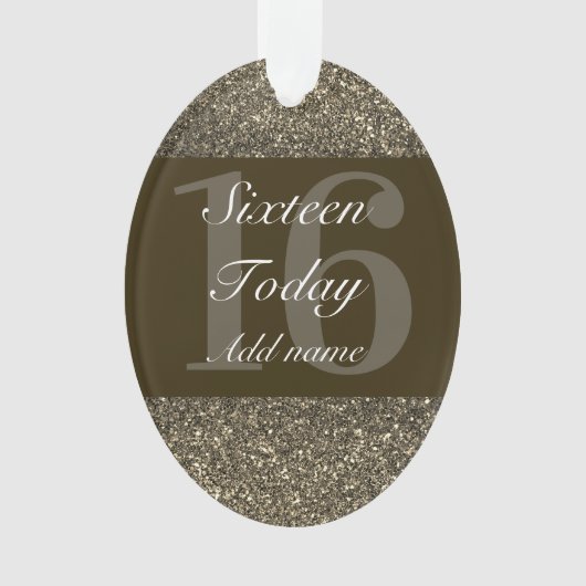 Speciaal gepersonaliseerd verjaardagscadeau orname ornament (voorkant)