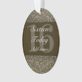 Speciaal gepersonaliseerd verjaardagscadeau orname ornament (voorkant)