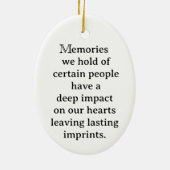 Speciaal Gepersonaliseerd Vingerafdruk Memorial Or Keramisch Ornament (Achterkant)