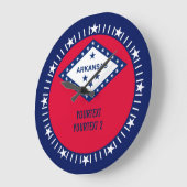 Speciaal gepersonaliseerd vlaggenontwerp van de Ar Grote Klok (Hoek)