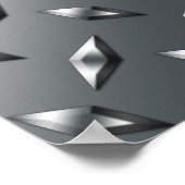 Speciaal gepersonaliseerd voor jouw naam diamant b poster (Hoek)