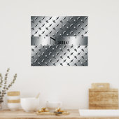 Speciaal gepersonaliseerd voor jouw naam diamant b poster (Keuken)