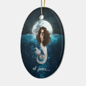 Speciaal gepersonaliseerd voor vredelievende kerst keramisch ornament (Links)