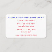 Speciaal gepersonaliseerd voor zakelijke Kantoor m Visitekaartje (Achterkant)