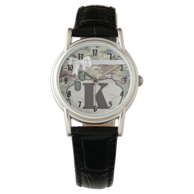 Speciaal gepersonaliseerd Wrist Watch Army OCP Cam Horloge (Voorkant)