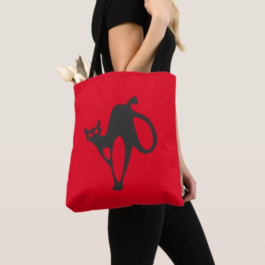 Speciaal gepersonaliseerd zwart kleed tote bag (Dichtbij)