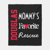 Speciaal gepersonaliseerd zwart voor de favoriete fleece deken (Voorkant)