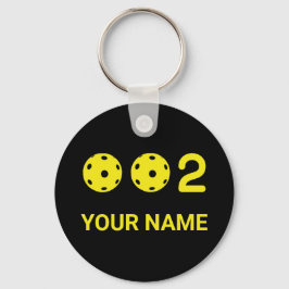 Speciaal gepersonaliseerde 0 2 Funny Pickleball sc Sleutelhanger