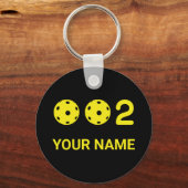Speciaal gepersonaliseerde 0 2 Funny Pickleball sc Sleutelhanger (Voorkant)