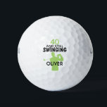 Speciaal gepersonaliseerde 40e Birthday Golf Balls Golfballen<br><div class="desc">Gespecialiseerde Golf Balls. Biedt een golfer-ontwerp met tekst die luidt: "40 en nog steeds zwevend". (U kunt het aantal,  de naam,  de tekst en de kleuren in uw keus veranderen.) Een perfect voor gift of partijvoordeel voor een 40e verjaardag.</div>