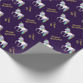 Speciaal gepersonaliseerde 4e 5e 6e 7e 8e verjaard cadeaupapier (Hoek)