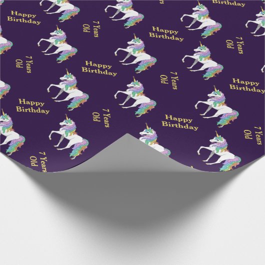 Speciaal gepersonaliseerde 4e 5e 6e 7e 8e verjaard cadeaupapier (Hoek)