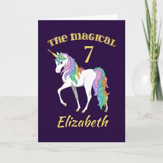 Speciaal gepersonaliseerde 4e 5e 6e 8e verjaardag kaart (Voorkant)