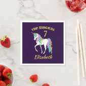 Speciaal gepersonaliseerde 4e 5e 6e 8e verjaardag  servet (Insitu)