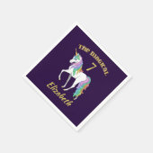 Speciaal gepersonaliseerde 4e 5e 6e 8e verjaardag  servet (Hoek)