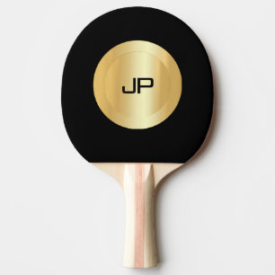 Speciaal gepersonaliseerde aangepaste zwart- en Go Tafeltennisbatje