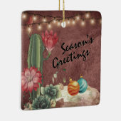 Speciaal gepersonaliseerde actus en geslaagde kers keramisch ornament (Rechts)