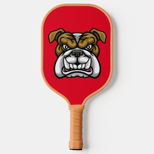 Speciaal gepersonaliseerde Angry Bulldog Picklebal Pickleball Paddle (Achterkant)
