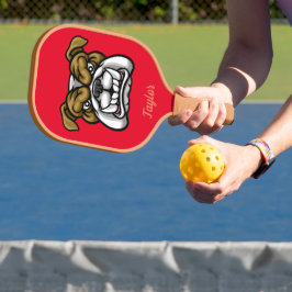 Speciaal gepersonaliseerde Angry Bulldog Picklebal Pickleball Paddle