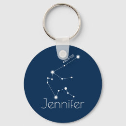 Speciaal gepersonaliseerde aquarius Zodiac Constel Sleutelhanger