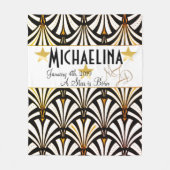 Speciaal gepersonaliseerde Art Deco Star Fleece Bl (Voorkant)