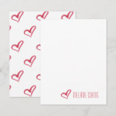 Speciaal gepersonaliseerde artikelen voor geverfd notitiekaartje (Voorkant / Achterkant)