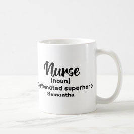 Speciaal gepersonaliseerde begrafenisverpleegkundi koffiemok