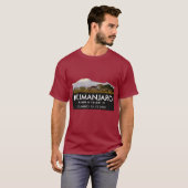 Speciaal gepersonaliseerde berg Kilimanjaro Klim T-shirt (Voorkant volledig)