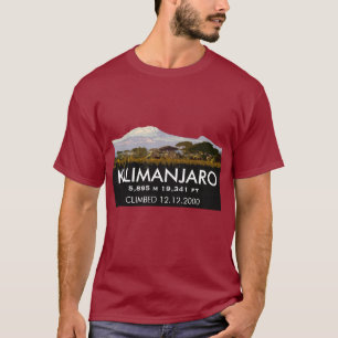 Speciaal gepersonaliseerde berg Kilimanjaro Klim T-shirt