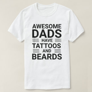 Speciaal gepersonaliseerde beste tatoeëerde vaderd t-shirt