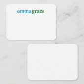 Speciaal gepersonaliseerde briefkaart voor gebordu (Voorkant / Achterkant)