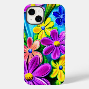 Speciaal gepersonaliseerde Bright Colorful Daisy F Case-Mate iPhone 14 Hoesje