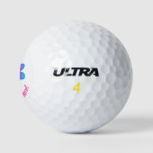 Speciaal gepersonaliseerde Bright Flower Golf Ball Golfballen (Logo)