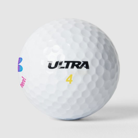 Speciaal gepersonaliseerde Bright Flower Golf Ball Golfballen (Logo)