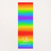 Speciaal gepersonaliseerde Bright Rainbow Yoga Mat (Voorkant)