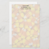 Speciaal gepersonaliseerde Candy Corn Stationery Briefpapier (Voorkant / Achterkant)